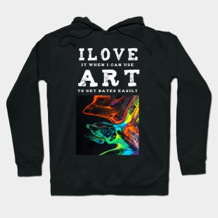 I Love Art. A Fun Art pick up T-shirt design. Hoodie